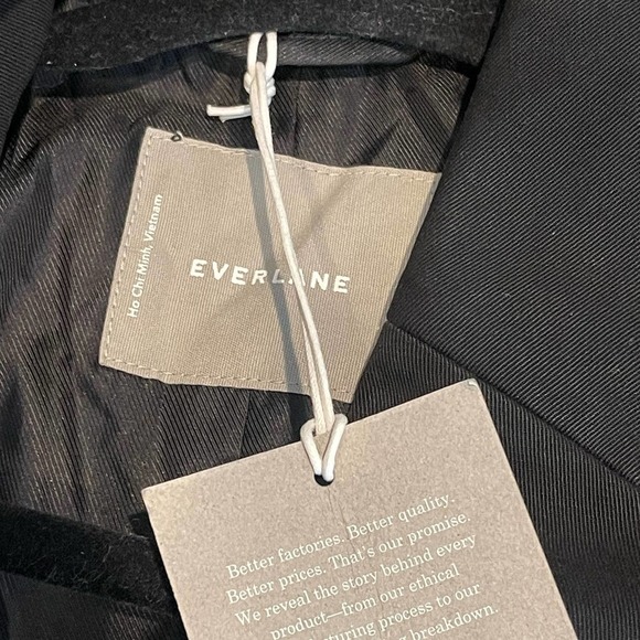 Everlane The 80's Blazer Black Women's Size 2 NWT - Picture 8 of 11